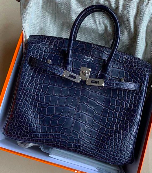 Hermes birkin crocodile cheap blue